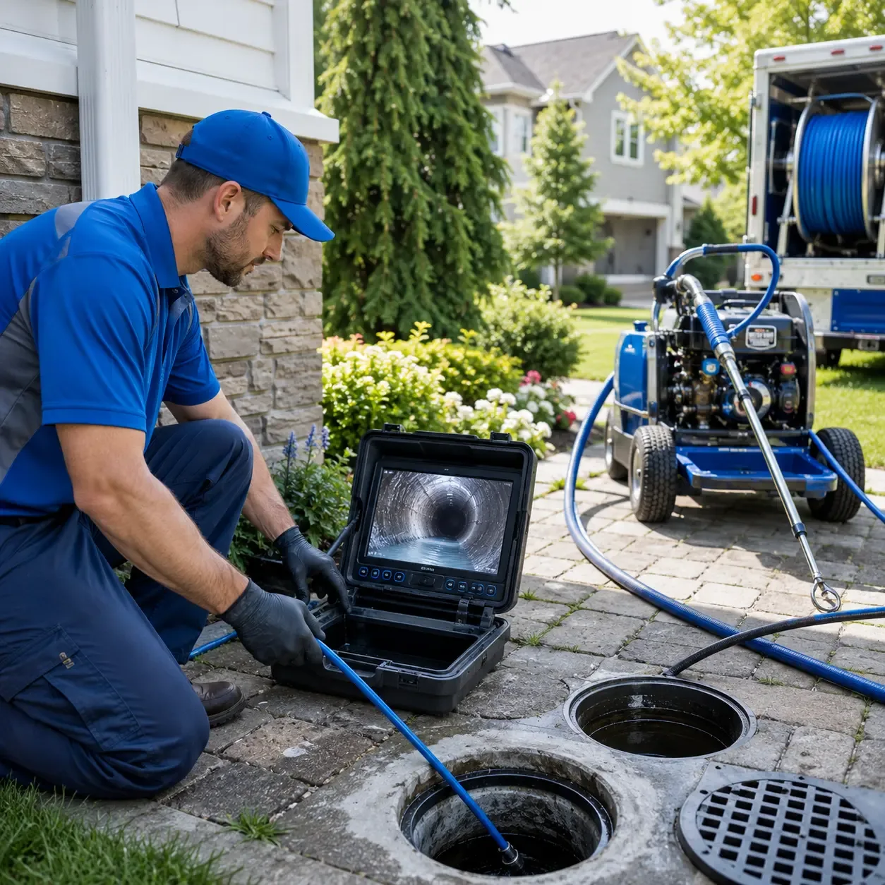 Outdoor drain cleaning professionals serving Narberth, PA
